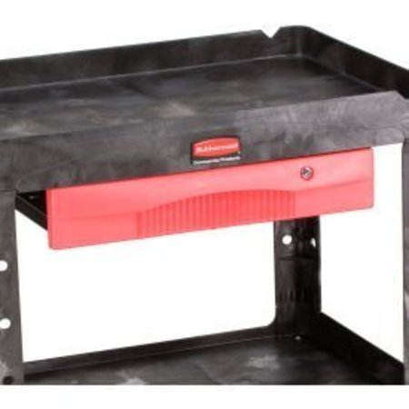 RUBBERMAID COMMERCIAL Rubbermaid® Locking Steel Drawer for Plastic Tray Shelf Cart, 25"L x 17"W x 4"H FG459300RED